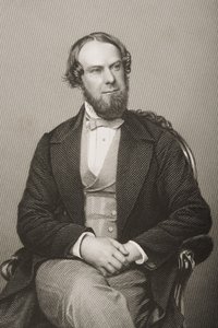 John Wodehouse (1826-1902) 1:e earl av Kimberley, graverad av D.J. Pund från ett fotografi, från 